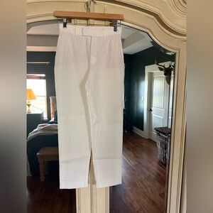 Classic White Linen Pants